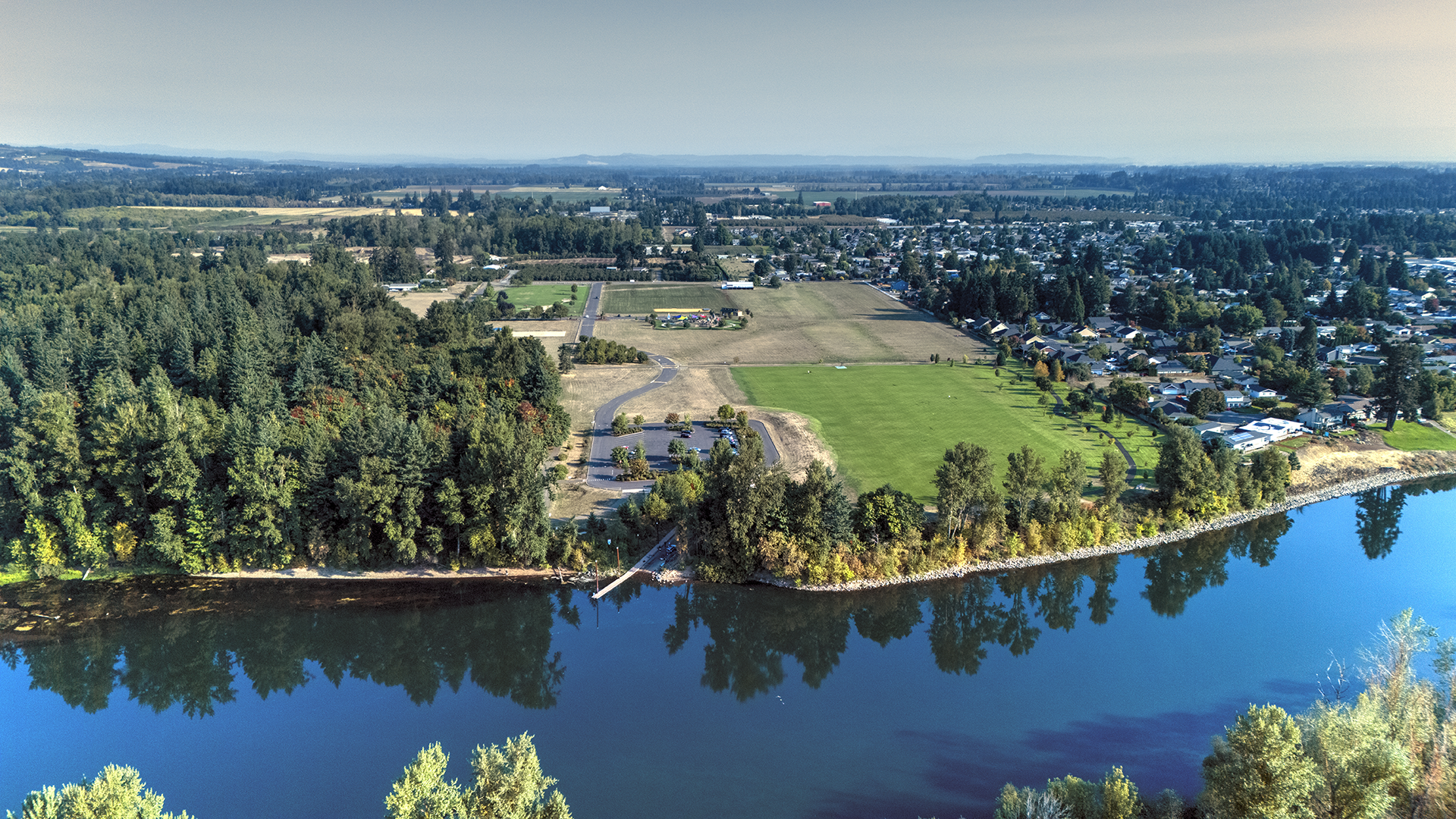 Keizer Rapids Park along the Willamette River in Keizer, Oregon