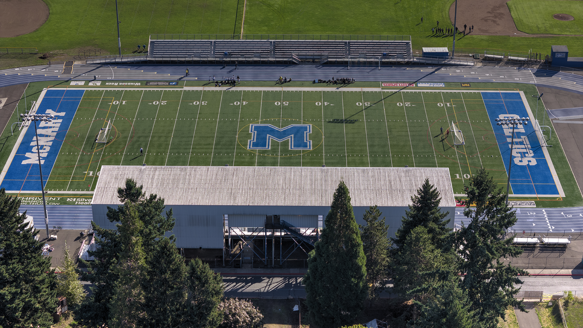 Turf field at McNary High School funded by a Keizer Rotary project